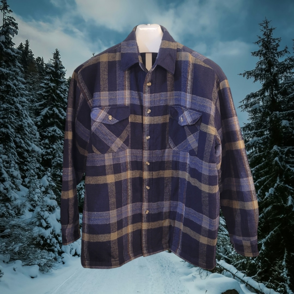 Y2K Flannel Jacket with Quilted Lining